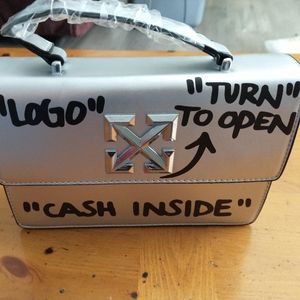 Silver cash inside purse